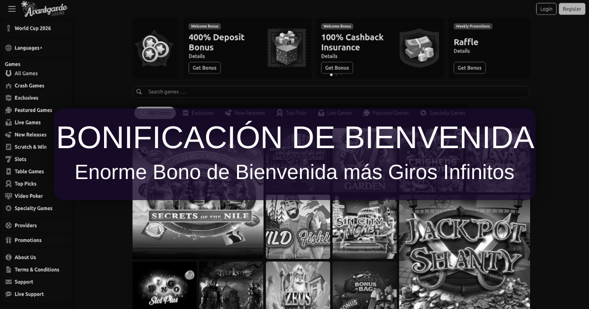 AvantGarde Casino: Bonos y Entretenimiento en España